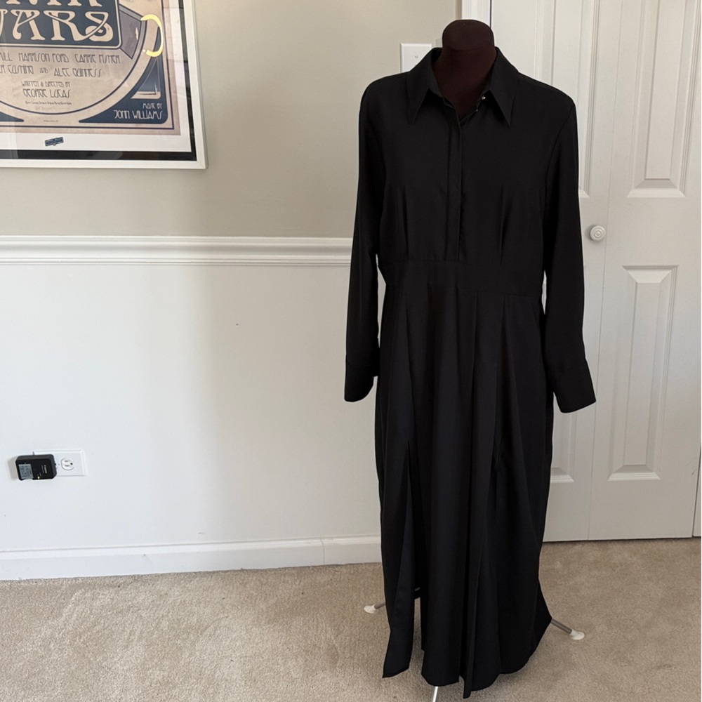 TopShop Black Long Sleeve Dress